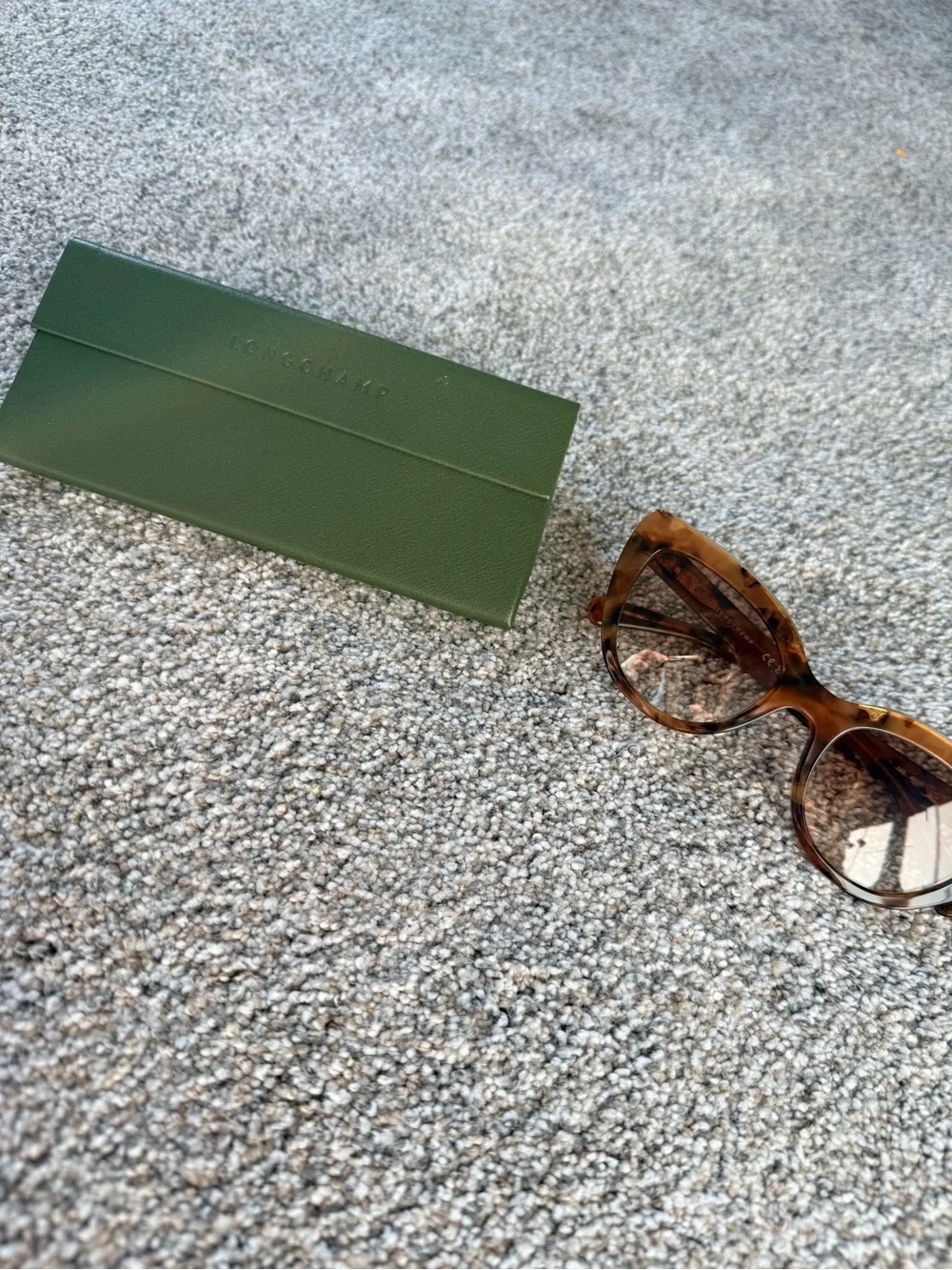 Longchamp Tortoiseshell Cat-Eye Sunglasses - Brown/Amber